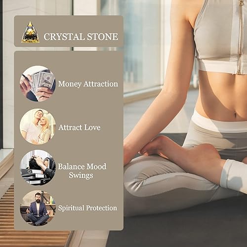 Miniatura 6 de Esferas de cristal pirámide de orgón amatista obsidiana piedra de protección cristales de protección meditación de chakras generador de energía