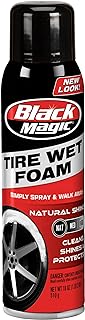 Black Magic 800002220 Tire Wet Foam, 18 oz. - Specially Formulated Thick Tire Spray Foam Clings to Tires to Dissolve and Clean Dirt While Shining and Protecting All In One Step