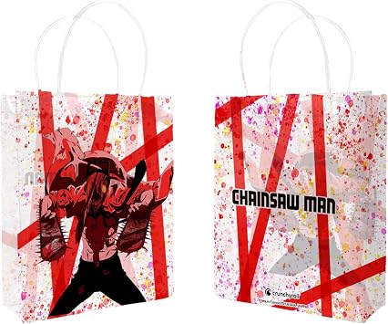 Crunchyroll - Chainsaw Man - Carry Bag/Clear PVC Tote Bag - Original & Licensed, 1 Count Pack of 1, Colourful