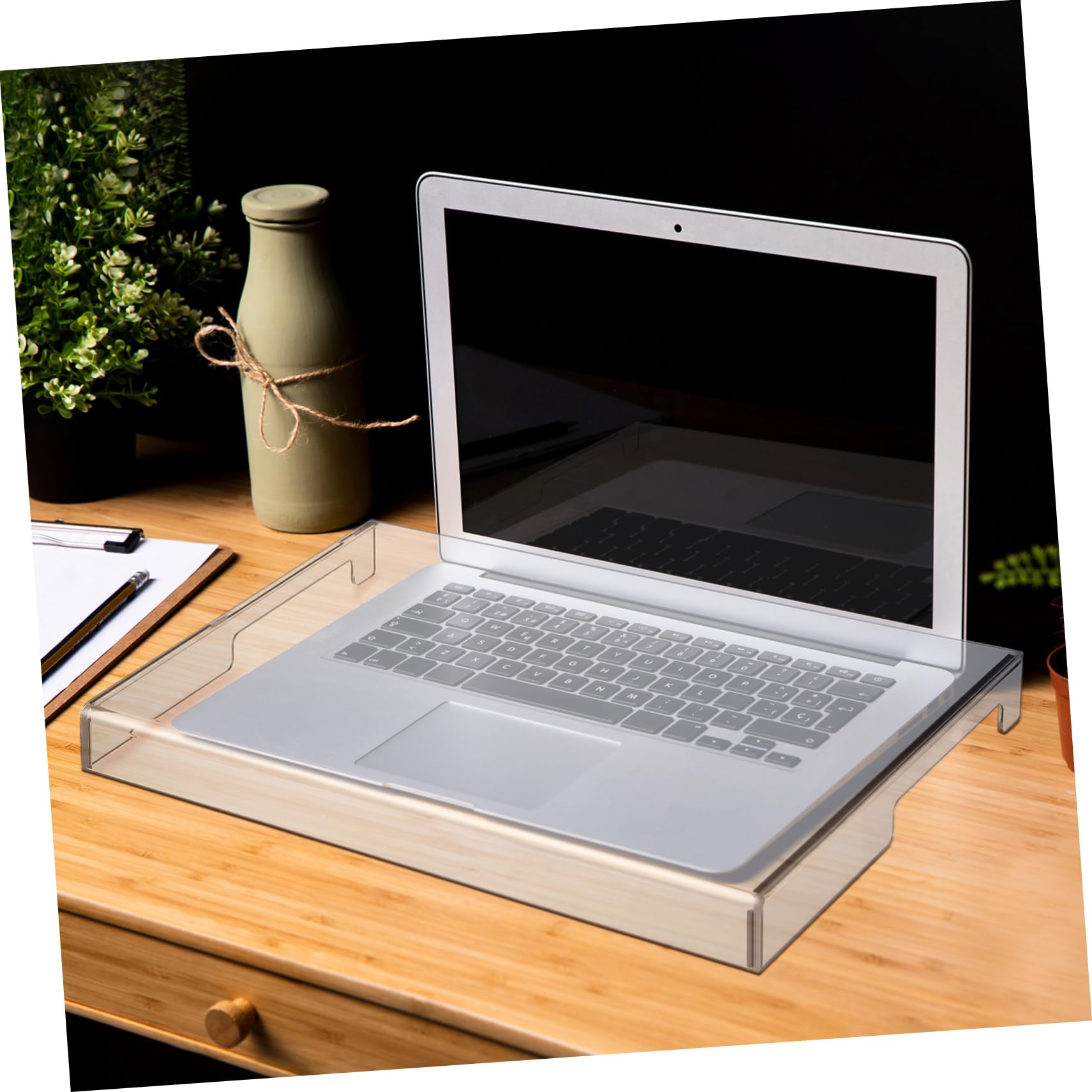 DOITOOL Klare Acryl-Tastaturabdeckung, Anti-Katzenschutz, 15,6 Zoll Laptop-Tastatur, Staubschutz, Computer, transparent, mechanische Laptop-Schutzhülle, 39,9 x 26,4 x 4,1 cm