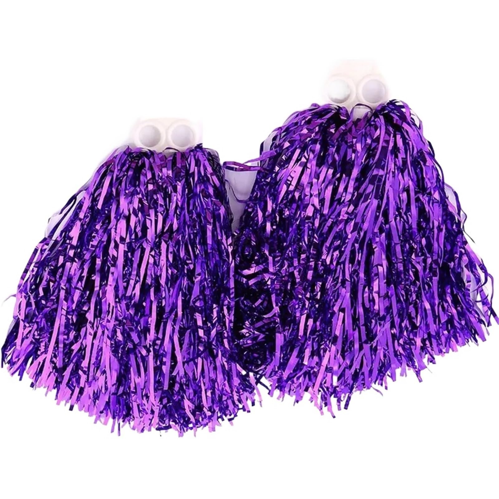 Pompom Fancy Competition Flower Dance Party Decorator Cheerleading Cheering Ball Cheerleader Pompoms for Cheerleaders(1pair Purple)