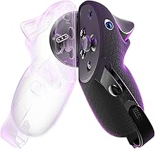 DESTEK CB2 Controller Grips with Charging Adapter for Meta Quest Pro Accessories, Quest Touch Pro Silicone Anti-Slip Protection Grips (Attached Adapter NOT Compatible with Compact Travel Charger)
