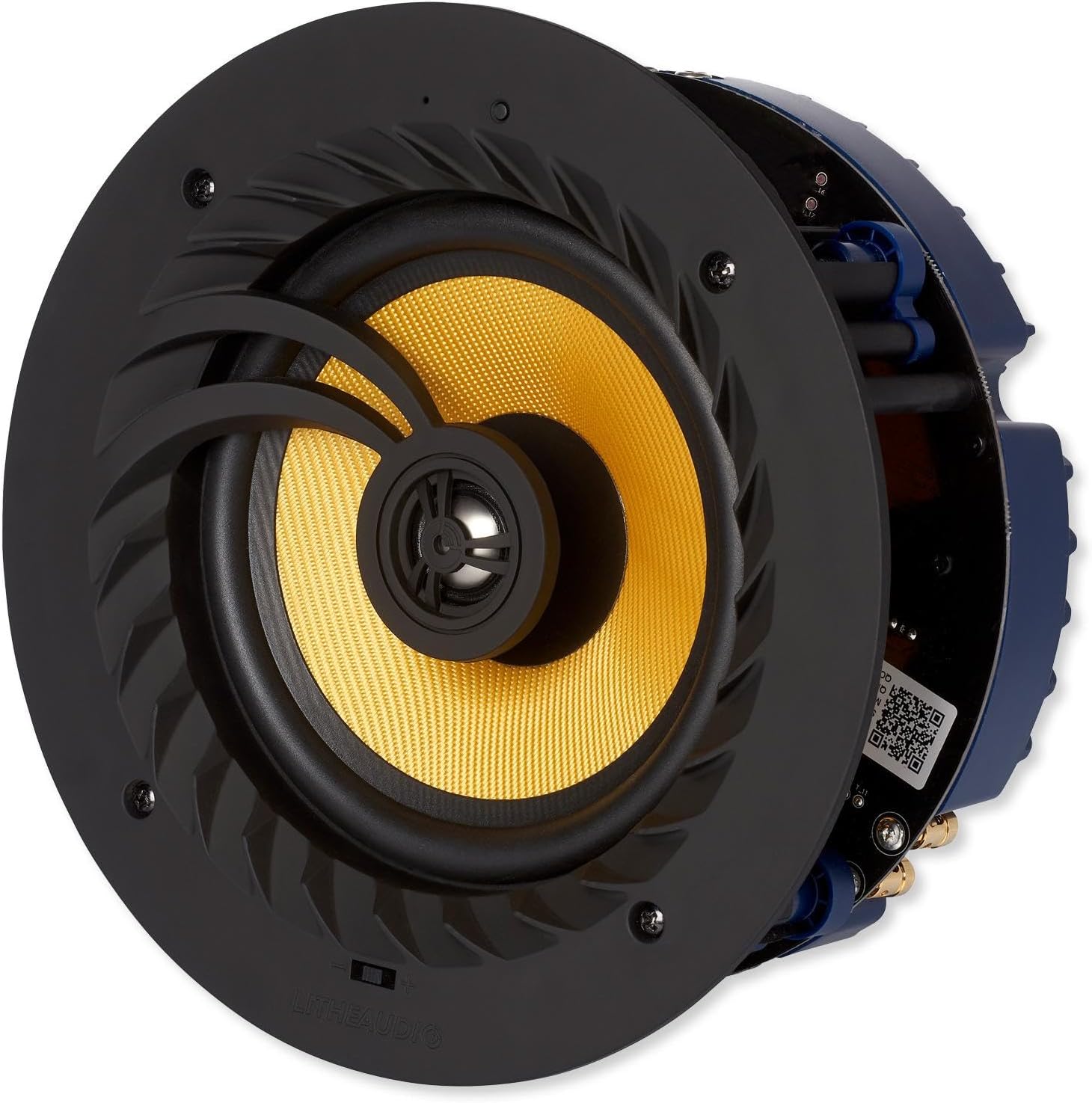 LITHEAUDIO All-In-One 6.5" Bluetooth Ceiling Speaker (Master - 03200), 50W RMS Class D Amplifier, Voice Control, Perfect for Kitchens, Living Rooms & Bedrooms