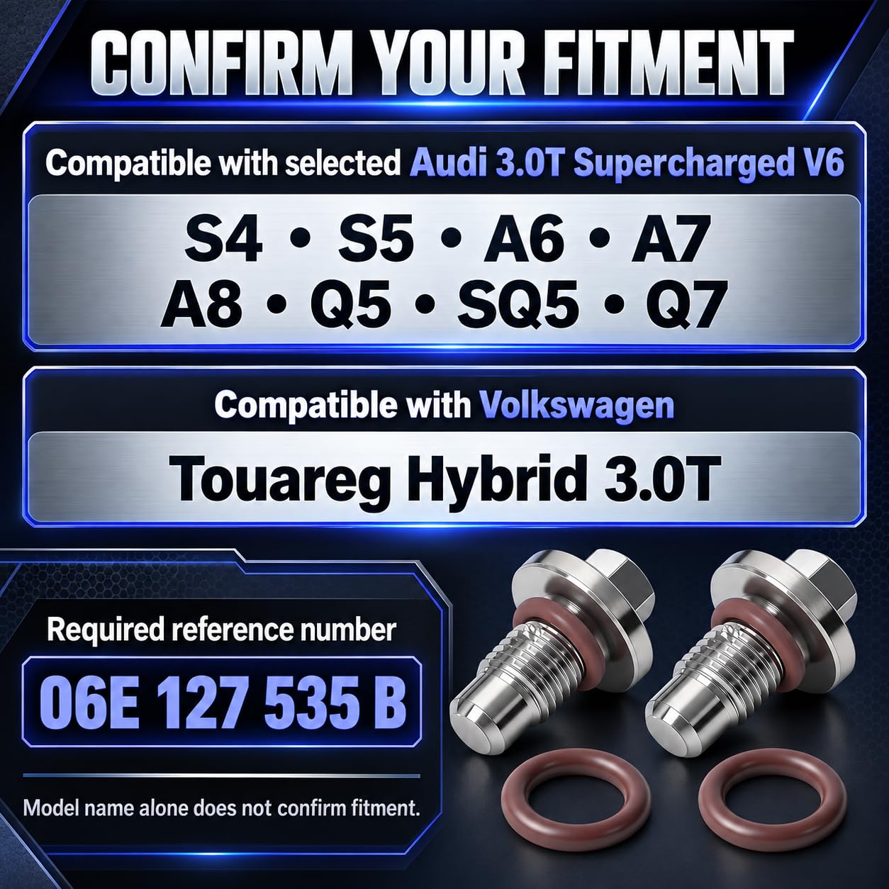 Bleeder Screws, Compatible with Audi 3.0T, Compatible with Volkswagen 3.0T