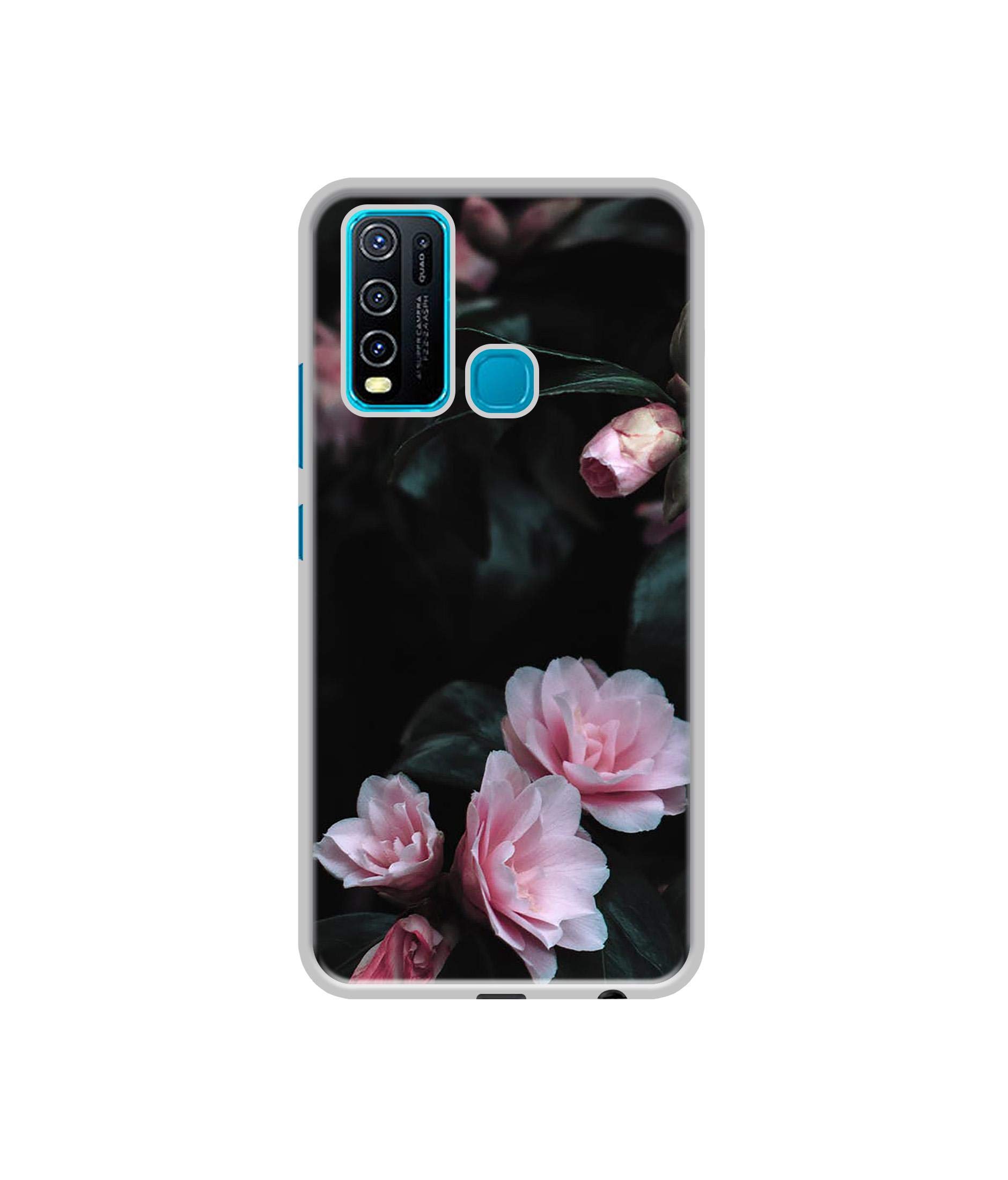 Amazon Brand - Solimo Designer Dark Flowers Photography UV Printed Soft Back Case Mobile Cover for Vivo Y30 / Y50 (B08FDBQLWR) Amazon Price History, Amazon Price Tracker