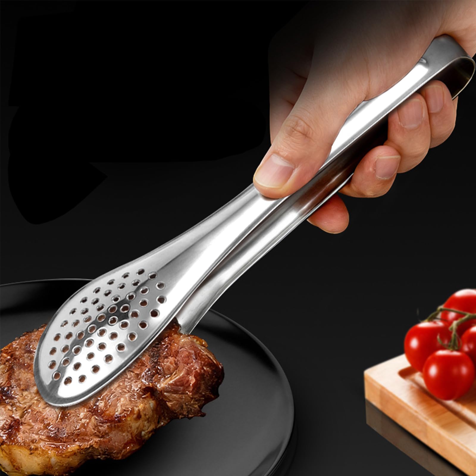 Lot De 5 Pinces Cuisine En Acier Inoxydable - Pinces De Service Multifonctions Avec Verrouillage, Idéales Barbecue, Grillade, Salade Et Buffet