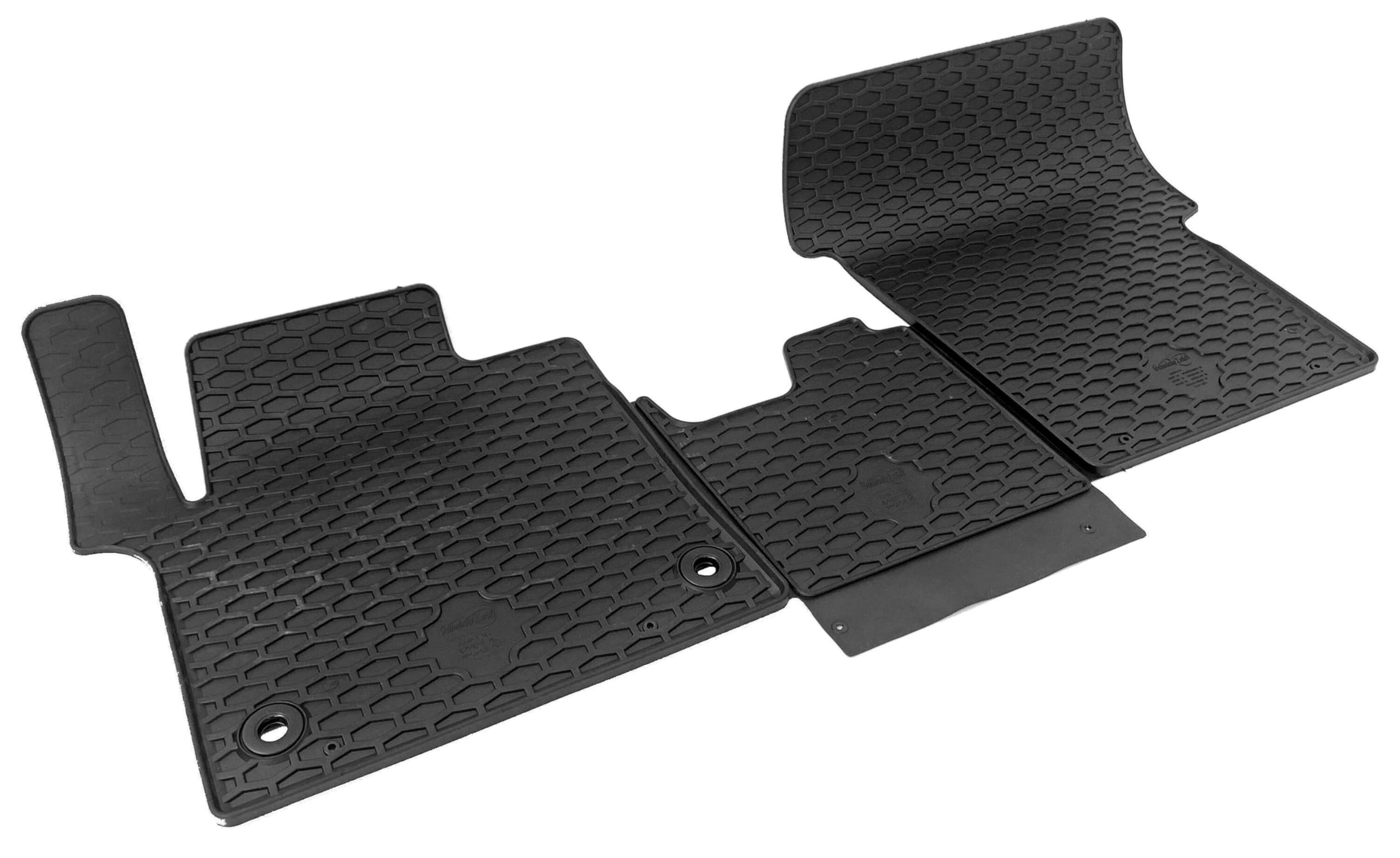 WALSER DirtGuard Gummi Fussmatten Auto für Citroen Spacetourer/Peugeot Traveller/Toyota Proace Verso,FIAT Ulysee, Opel Zafira Bus, 100% passgenaue Auto Fußmatten, Universal Fußmatte Auto