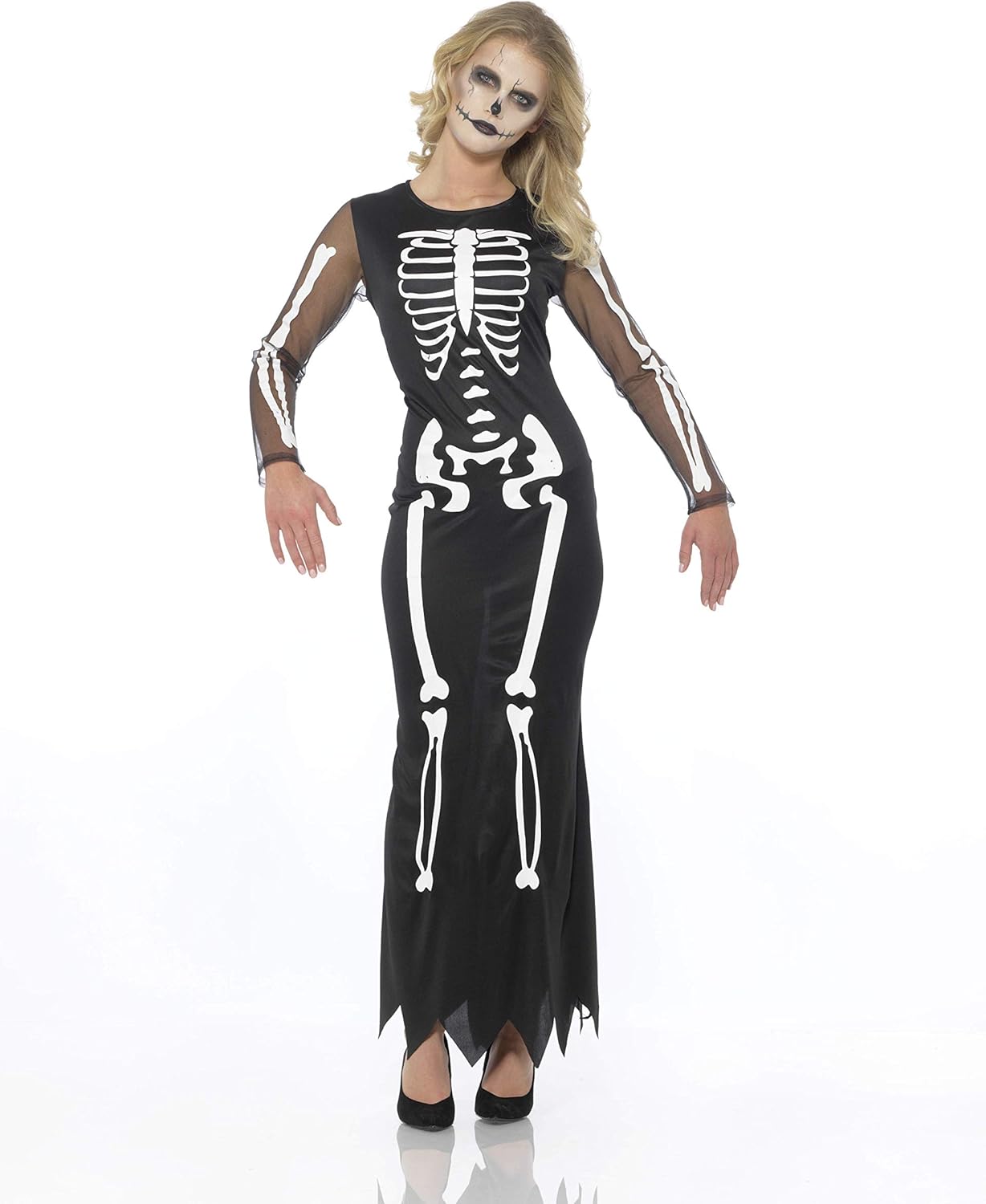 Skeleton Lady Of The Crypt Dress Women's Costume