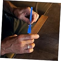 Vista 8 de TEHAUX Esparcidores de pegamento, aplicador de palos de pegamento de plástico, raspadores de pegamento, cepillo de pegamento, herramienta