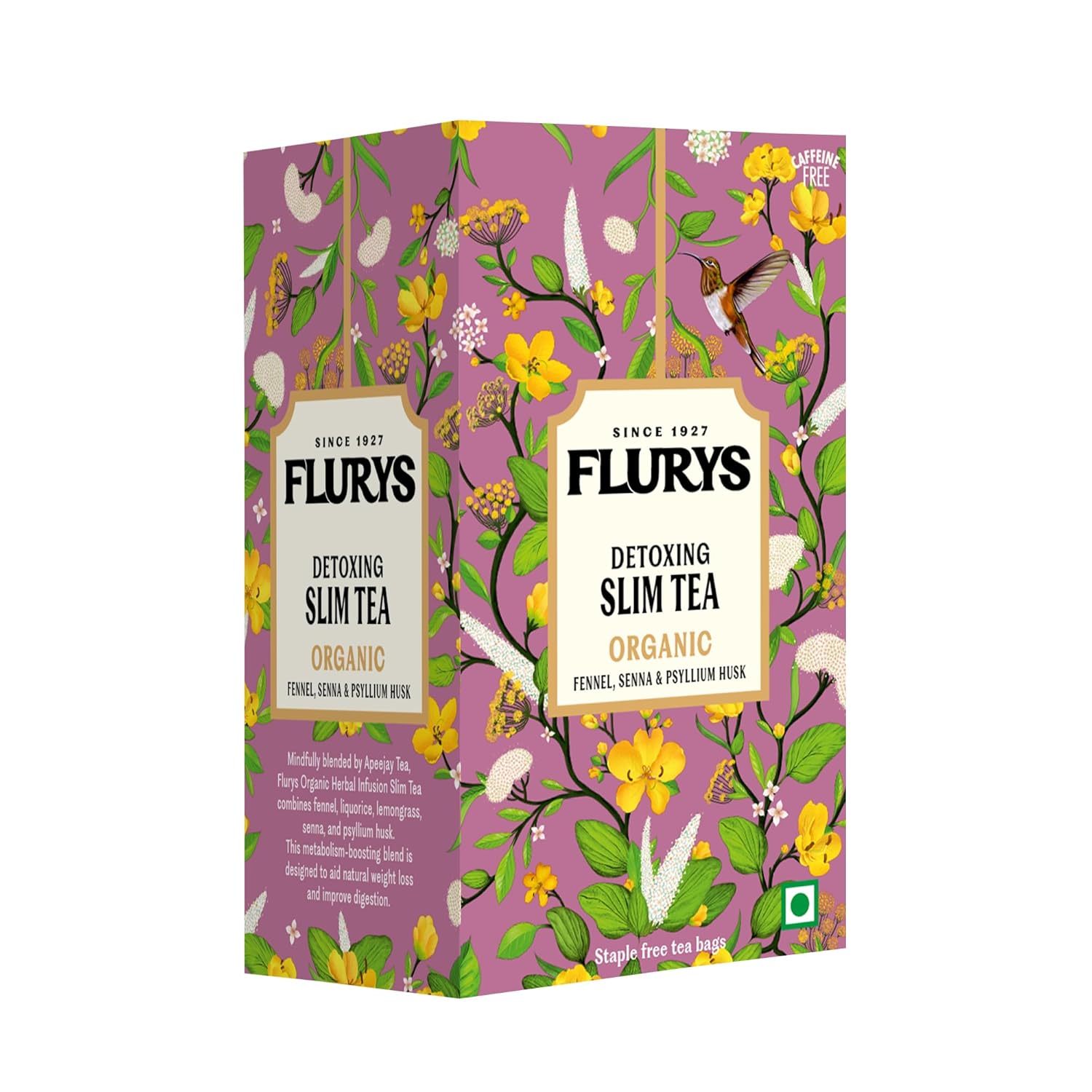 Flurys Slim Tea – Detoxing Organic Herbal Tea with Fennel, Senna & Psyllium Husk | Organic Weight Management | 20 Tea Bags (30g) Flurys Slim Tea – Detoxing Organic Herbal Tea with Fennel, Senna & Psyllium Husk | Organic Weight Management | 20 Tea Bags (30g)
