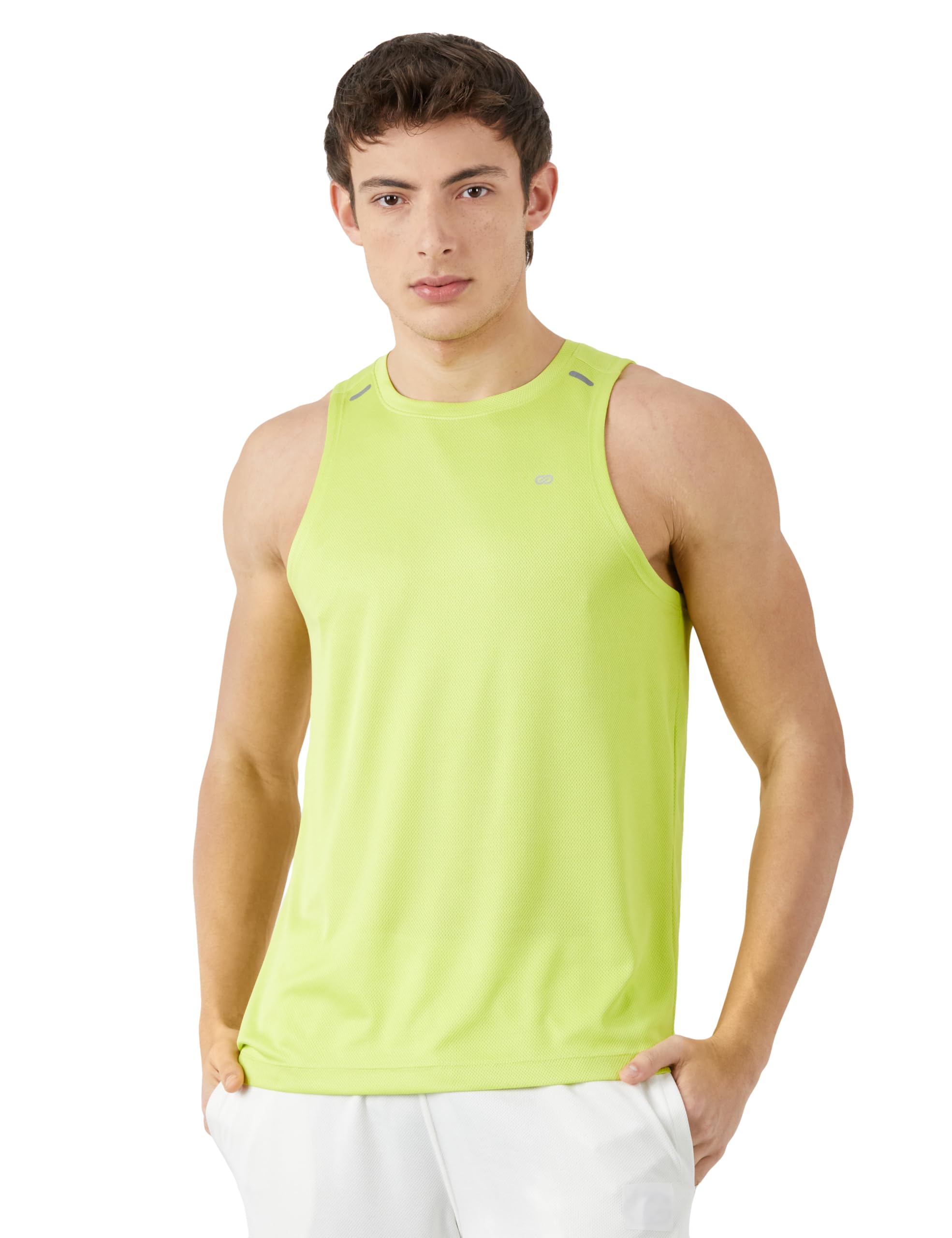 Men's Polyester Color Block Active Regular Fit Sports | Round Neck | Sleeveless T-Shirt-image-37