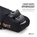 Boldfit Courthaul Badminton Kit Bag for Men & Women 6 Rackets Double Zipper Sports Kit Bag with Backstrap Durable Polyester Badminton Racket Bag for Training, Match & Travel - Black gallery image