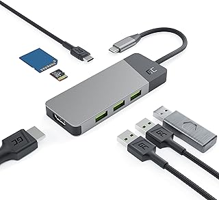 Green Cell Connect USB C HUB 7-in-1 Multiport Adapter mit USB Typ-C HDMI