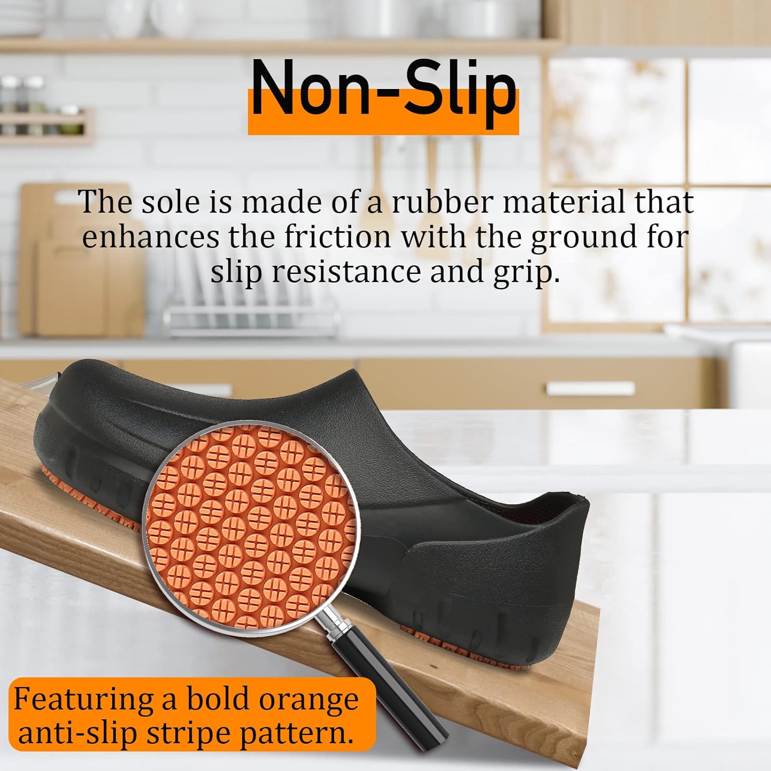 ZEENXIUYA Chef Shoes for Men Zapatos para Cocina Hombres Non Slip Work Shoes Women Clogs Comfortable Nursing Shoe for Food Service Unisex for Kitchen Office Seaside Black