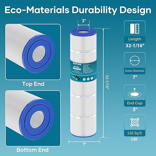 Miniatura 3 de Cartuchos de filtro de piscina CCP520 de repuesto para PCC130, PCC130-PAK4, R173578, 178585, Clean and Clear Plus 520, C-7472, FC-1978, FC-6475,