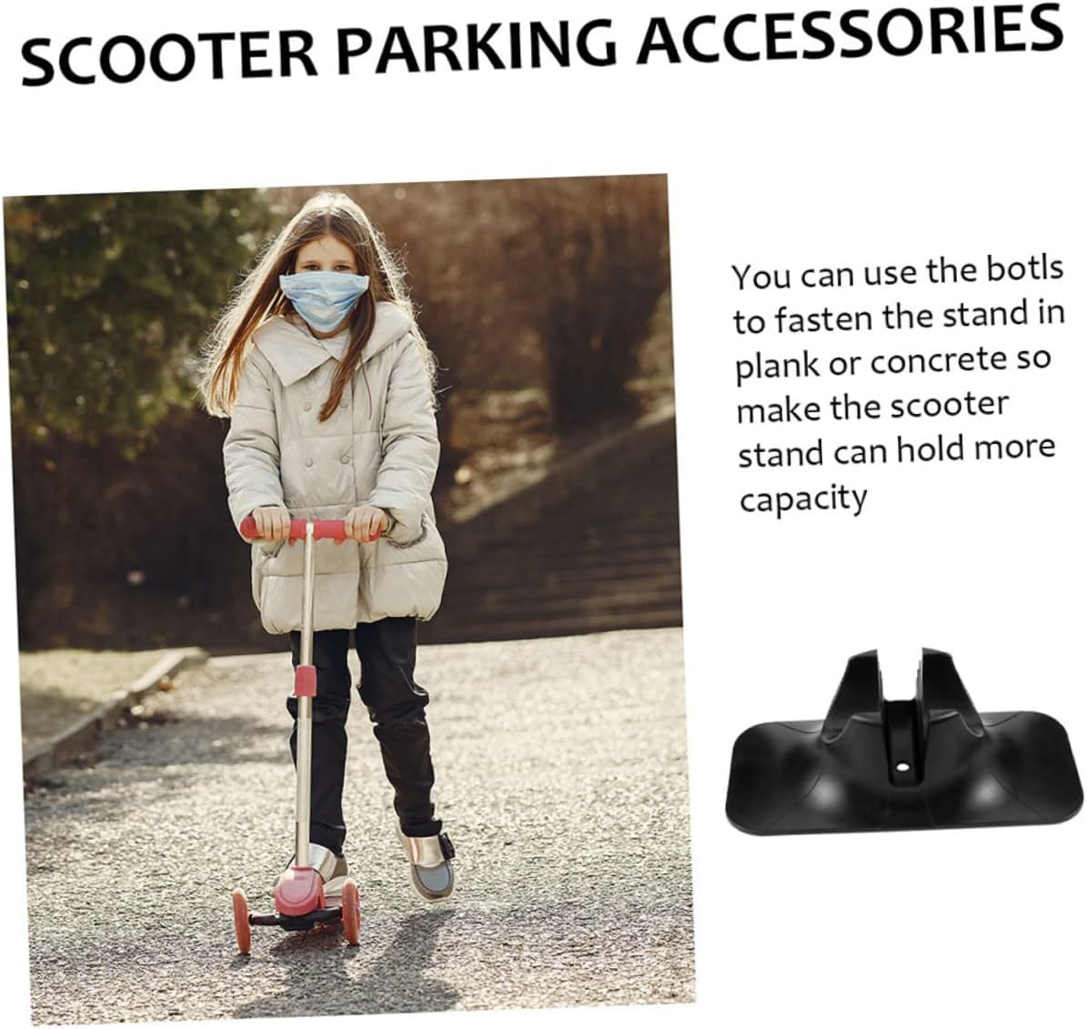 Scooter Stand Rack 2 Pack Scooter Parking Stand Holder Garage Accessory