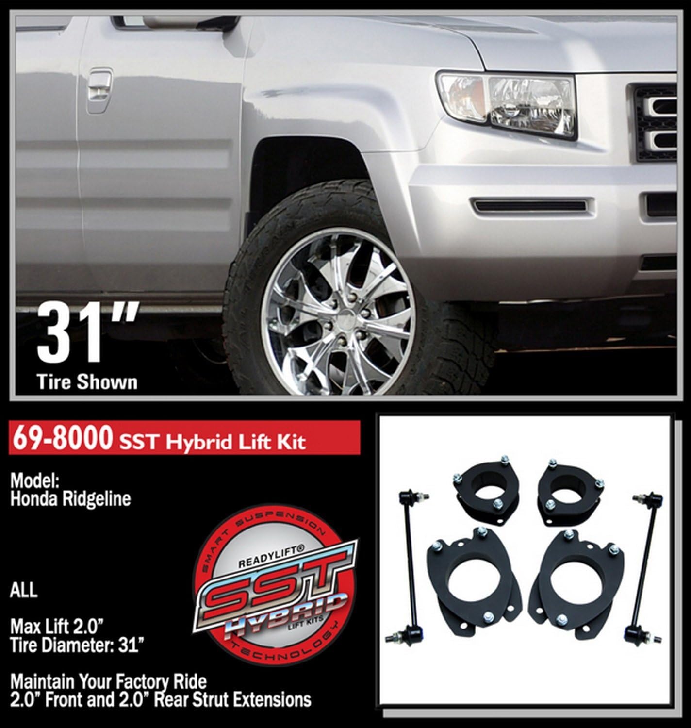 ReadyLift Suspension RL 2'' SST LIFT KIT - HONDA - 69-8000