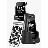 Funker C250 Comfort Power 4G - Telefono cellulare con coperchio per anziani