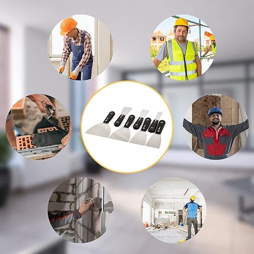 Miniatura 7 de 7 herramientas para paneles de yeso, herramienta rascador de cuchillos de masilla, cuchillo rascador de pintura de acero inoxidable, cuchillo de