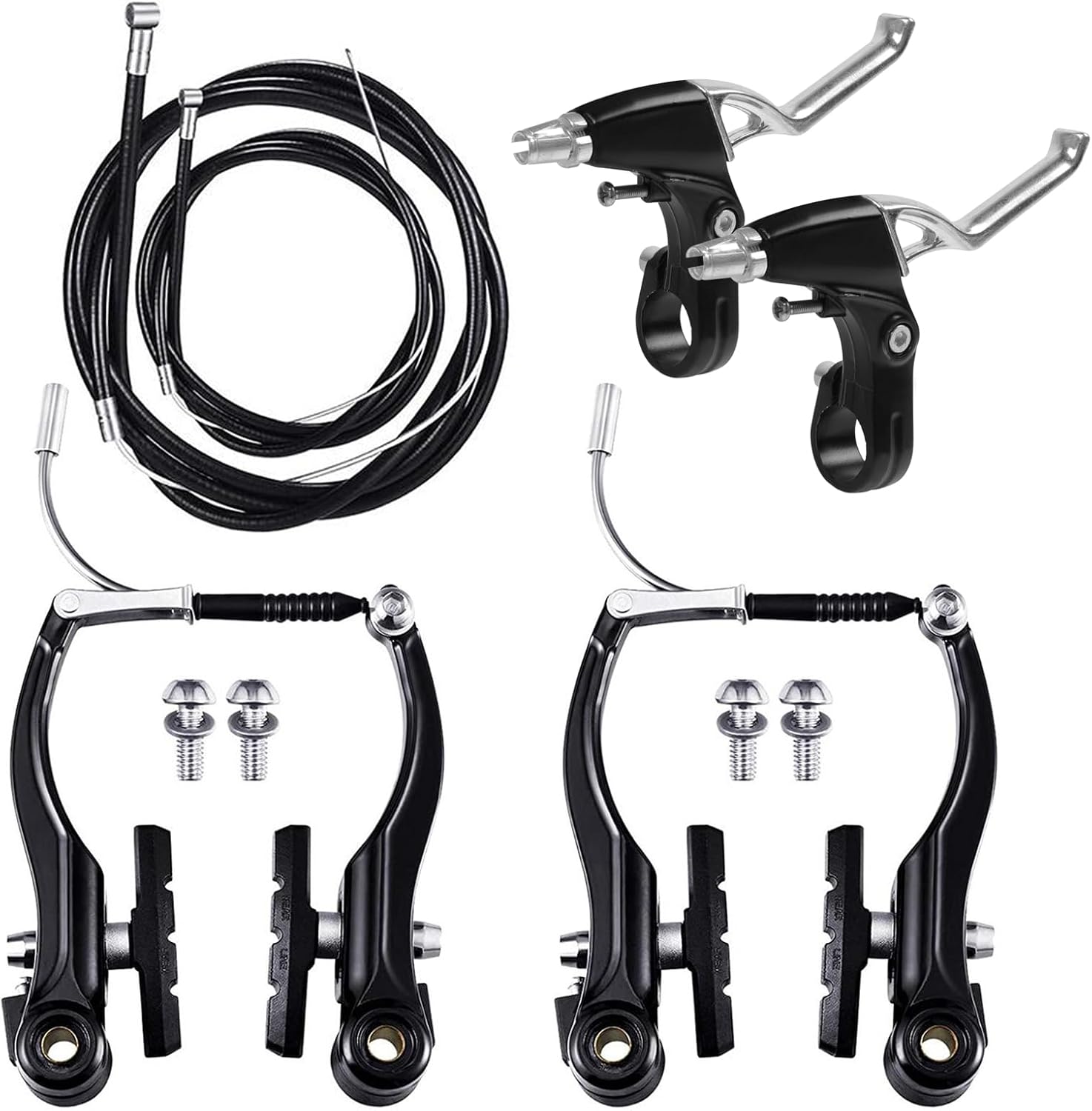 Konelia Bike Brake Pad Bicycle Brake Cable VType Mountain Bike Stem Kit Brake