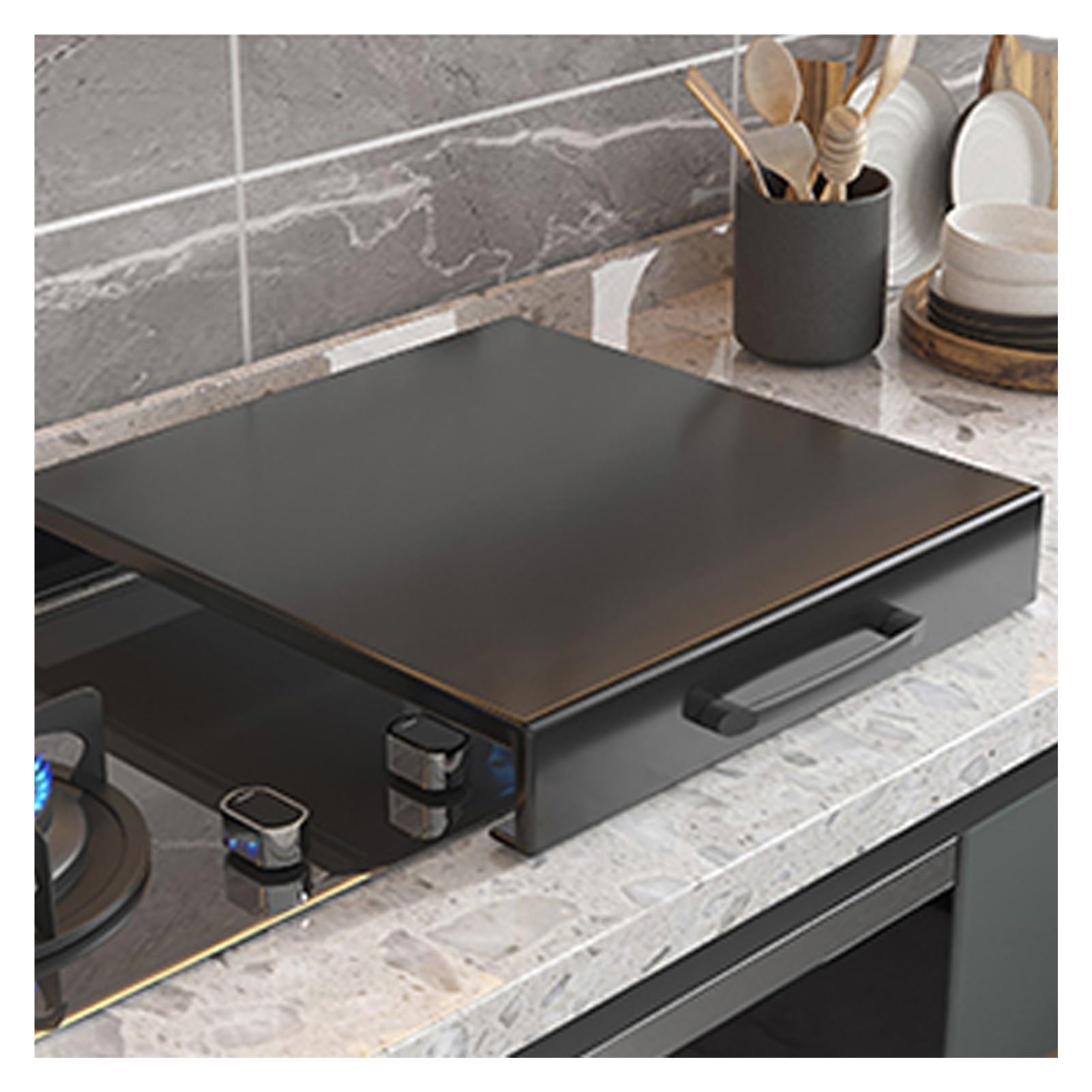 Couvre plaque de cuisson gaz universel et grand protège cuisinière