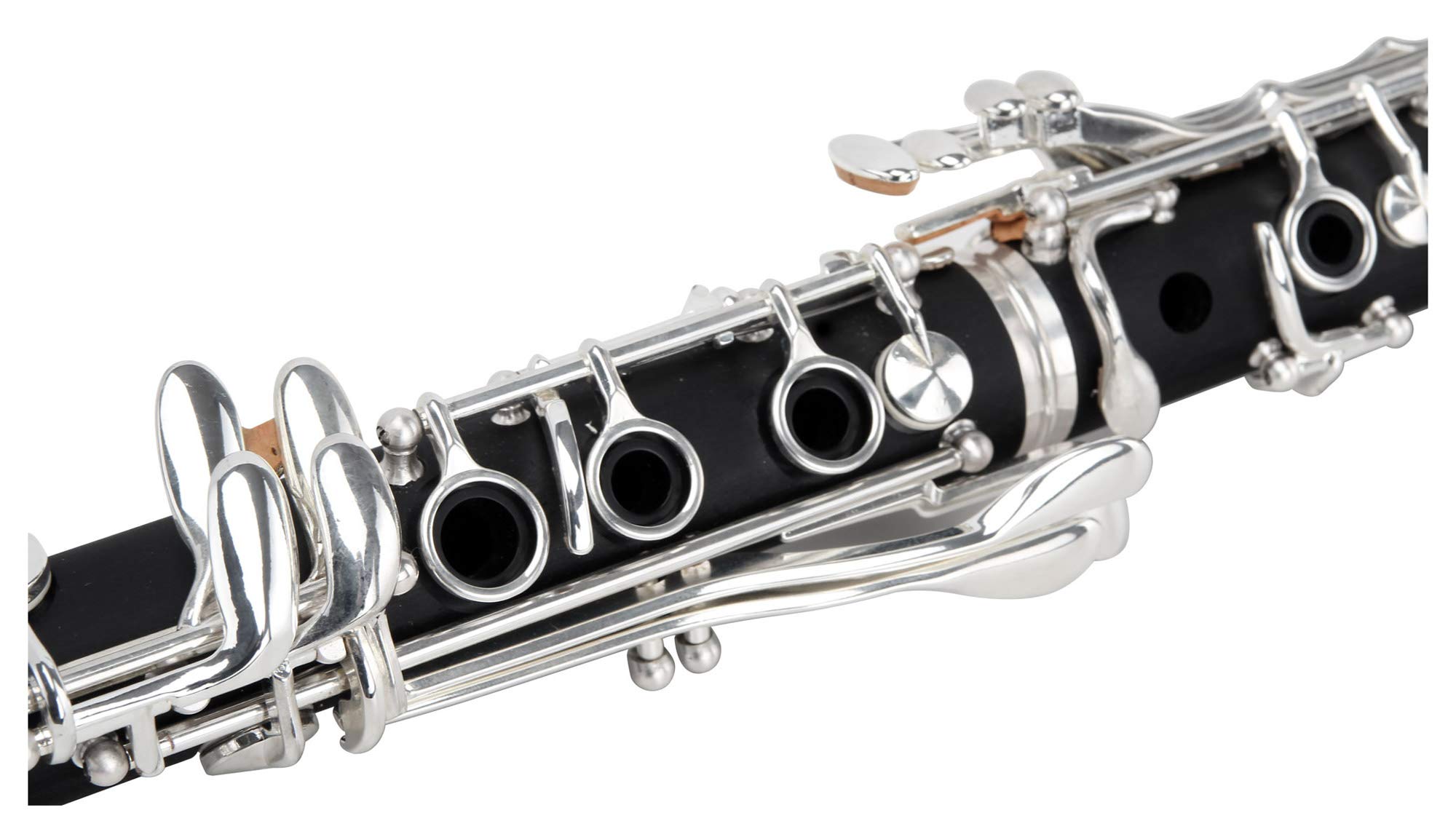 Classic Cantabile CLK-10 B-Klarinette (Böhm Griffweise, 17 Klappen, 5 Ringe, ABS Kunststoff, Mechanik versilbert, ideales Schülerinstrument, inkl. Koffer und Zubehör) schwarz