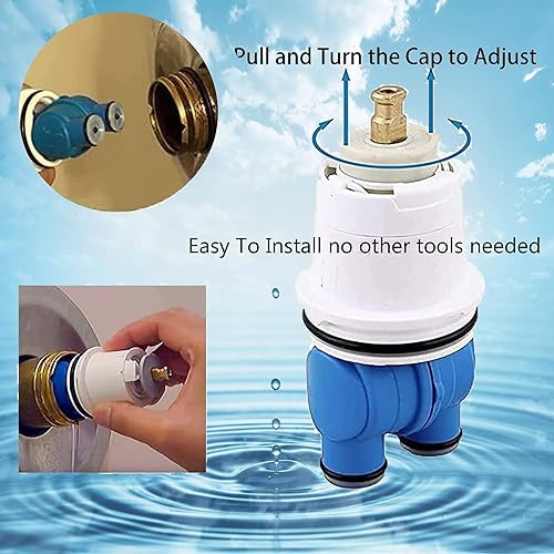 Miniatura 3 de Paquete de 2 cartuchos de ducha RP19804 de repuesto para tina y ducha Delta serie 13001400, compatible con válvulas de monitor Delta Select (1993