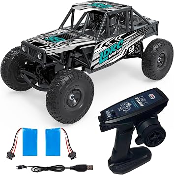 FLYCOLOR 1/18 Pipe Frame Climbing Car Remote Control 4WD Model Ld18499 Ready to Play Climbing Off Road Crawler Cars Blue