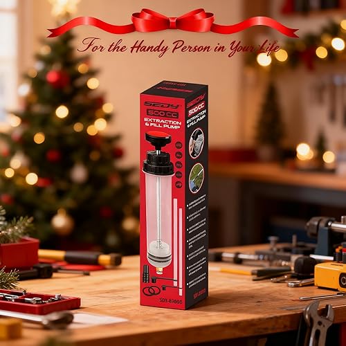 Miniatura 7 de SEDY Extractor de Fluido de 500CC, Jeringa de Aceite Multiusos, Bomba de Succión de Aceite, Bomba Manual de Extracción y Llenado, Jeringa de Aceite