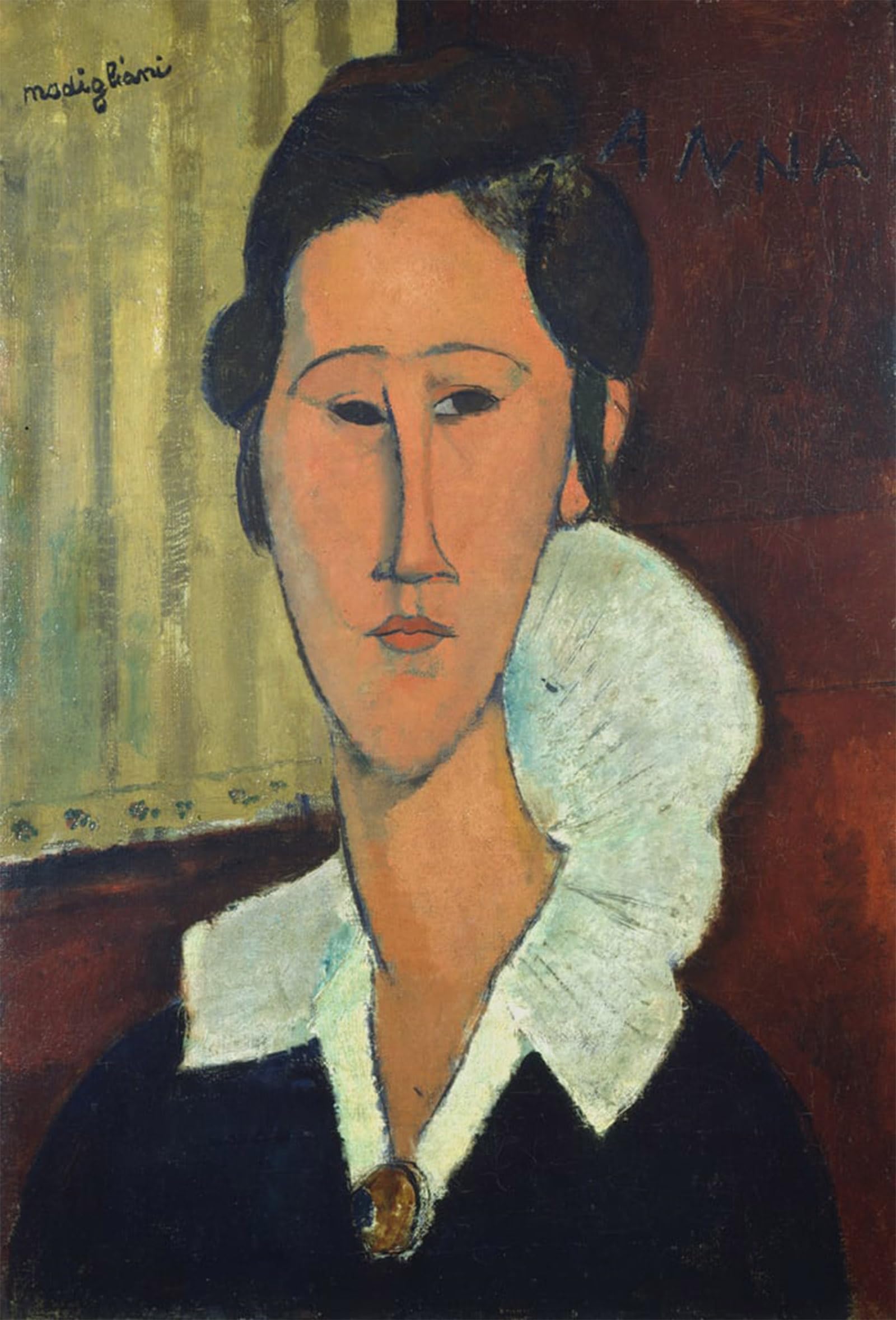 Tableau Toile Portrait Modigliani pour Sublimer un Mur Vide