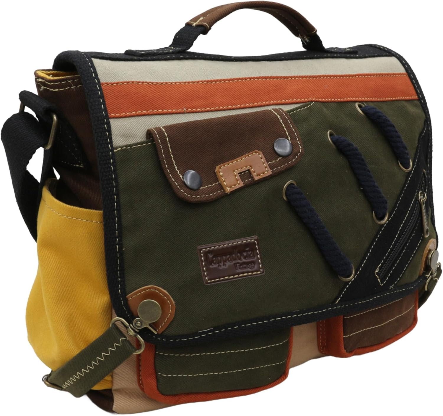 14'' Laptop Messenger Bag - Unisex Laptop & Briefcase with Lock and Multi-Pocket Shoulder Strap