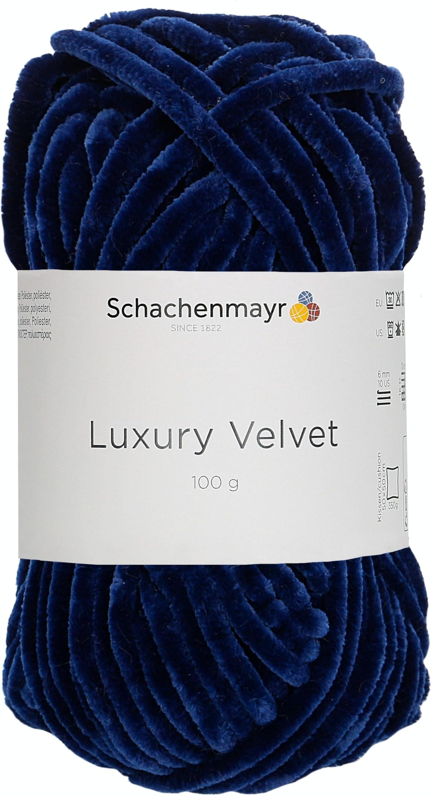 Schachenmayr Luxury Velvet Navy – Chenille-Garn, 100 g (75 m)