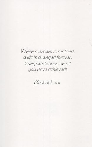 Miniatura 2 de Bella Greetings Tarjeta de graduación universitaria para graduado - En tu graduación universitaria - Cuando un sueño se realiza, una vida se cambia