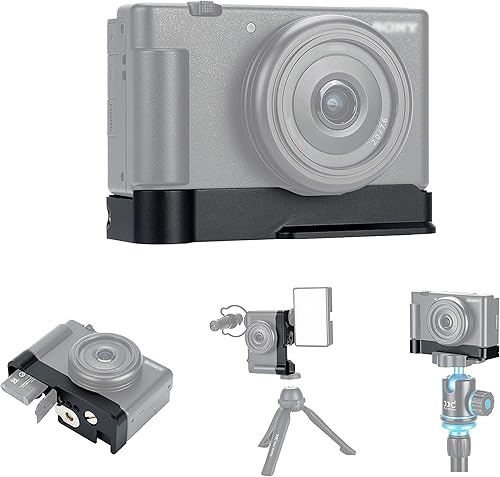 ZV-1F ZV1F Soporte de extensión de agarre de metal para cámara con soporte de zapata fría para Sony ZV-1F ZV-1II (no para ZV-1), accesorio
