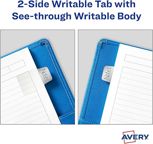 Miniatura 5 de Avery 74785 Ultra Tabs - Pestañas reposicionables, 1 x 1.5, surtido metálico, 40PK