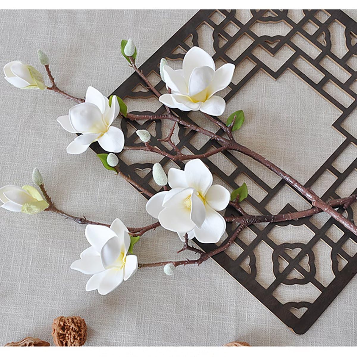 Set 3 Fiori Artificiali Magnolia 63 cm | Leroy Merlin