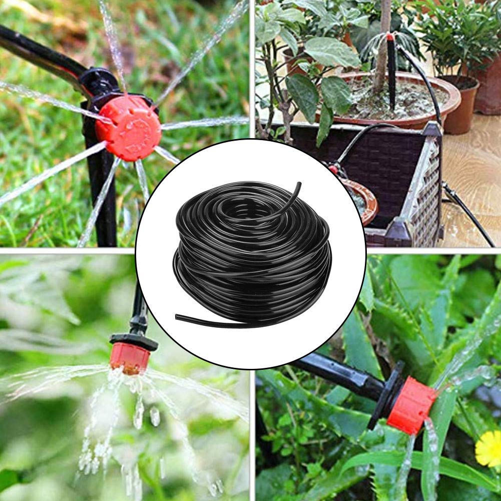 50-10 m Verde 4/7 3/8 Tubo flessibile per irrigazione da giardino 1/4 8/11 Tubo flessibile per acqua 4mm 8mm Tubo per irrigazione-3I8 x 10m