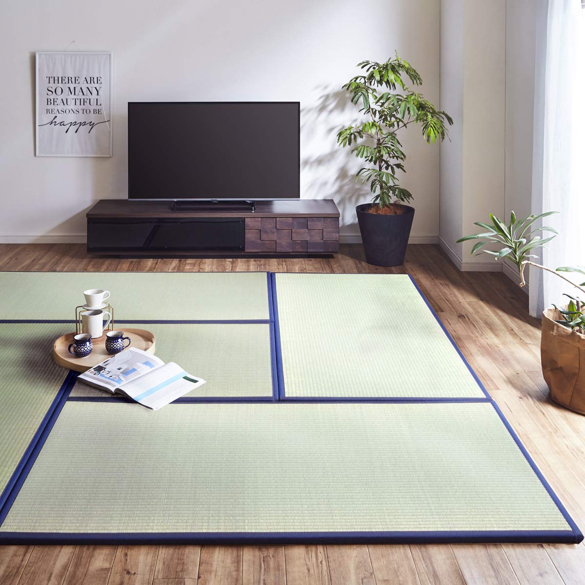 Amazon | 国産 い草 置き畳 ユニット畳「 あぐら 4畳半セット 新 