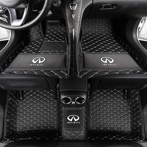 Miniatura 8 de Worth-Mats Alfombrillas para Infiniti G25 G35 G37 Sedan 2007-2018, alfombrillas negras de cobertura completa, color negronegro