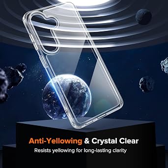 ivoler 3-in-1 Case for Samsung Galaxy S26 6.3 inch, Clear | with 2 Pack Screen Protector Tempered Glass, Military Shockproof Protective Hard Back Slim Bumper Phone Cover