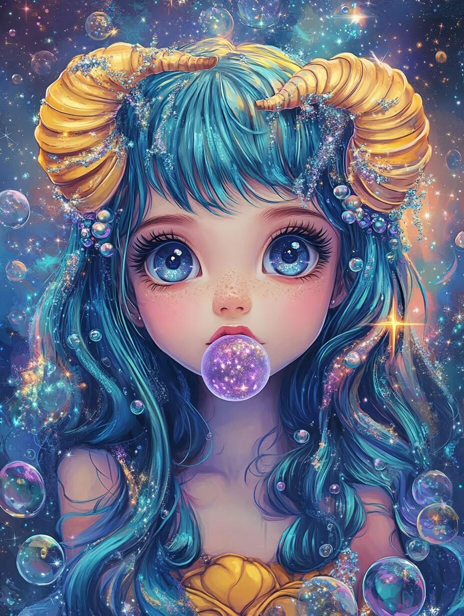 Dipingere con i Numeri per Adulti ragazza Paint by Numbers Kit Ariete Fai da te Hobby Creativi Adulti,Dipingi con i Numeri con Pennelli e Acrilici,Decor della Parete di Casa Regalo 90x120cm M-438
