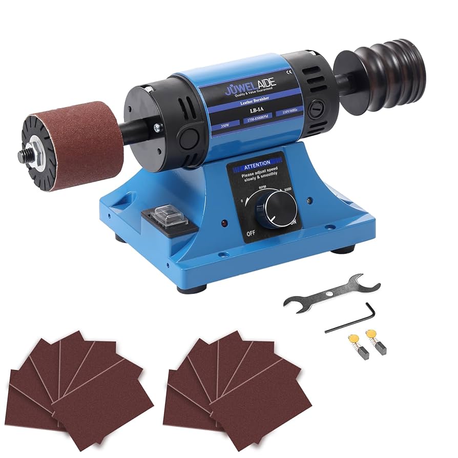 JUWELAIDE Leather Burnishing Machine | Variable Speed