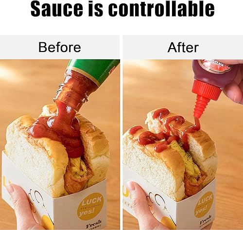 Miniatura 9 de Botellas exprimibles, mini botella de ketchup de 1.5 onzas líquidas para lonchera, botellas de plástico portátiles para salsa para líquidos, a