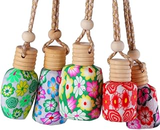 1 Pcs Hanging Car Perfume Bottle Empty Refillable Perfume Diffuser for Arabian Home Office Anywhere You Like Air Freshener Bottles Pendant Ornament Car Perfume Decoration