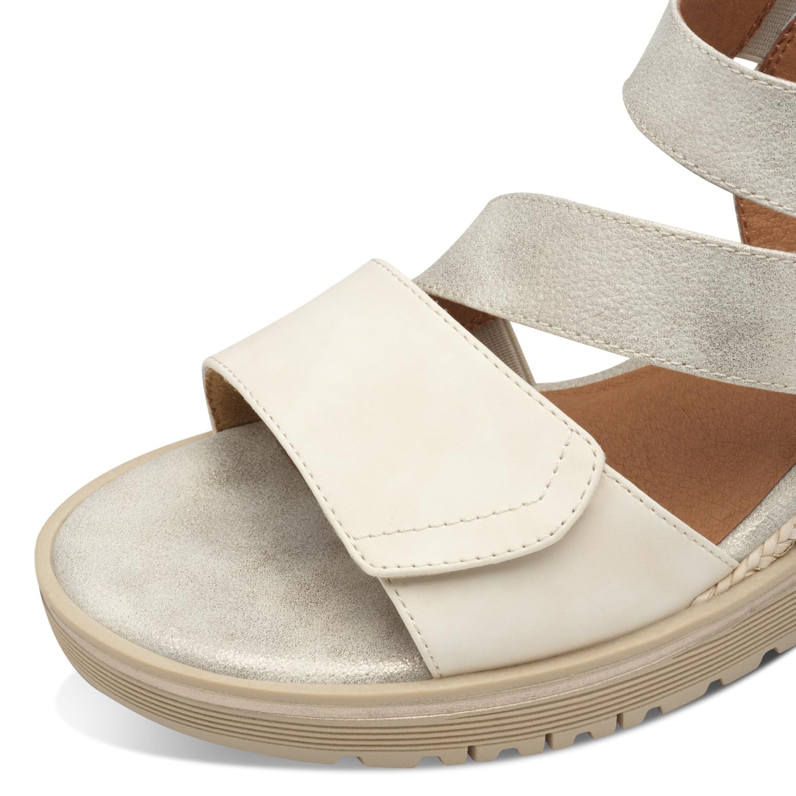 Jana Sandali da Donna con Zeppa Vegan con Chiusura a Strappo