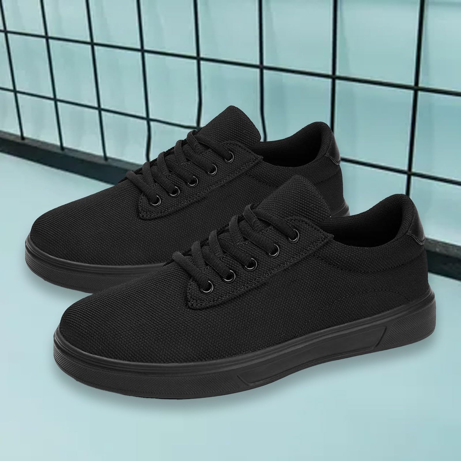 Zapatillas de lona transpirables y casuales para hombre, de caña baja, con