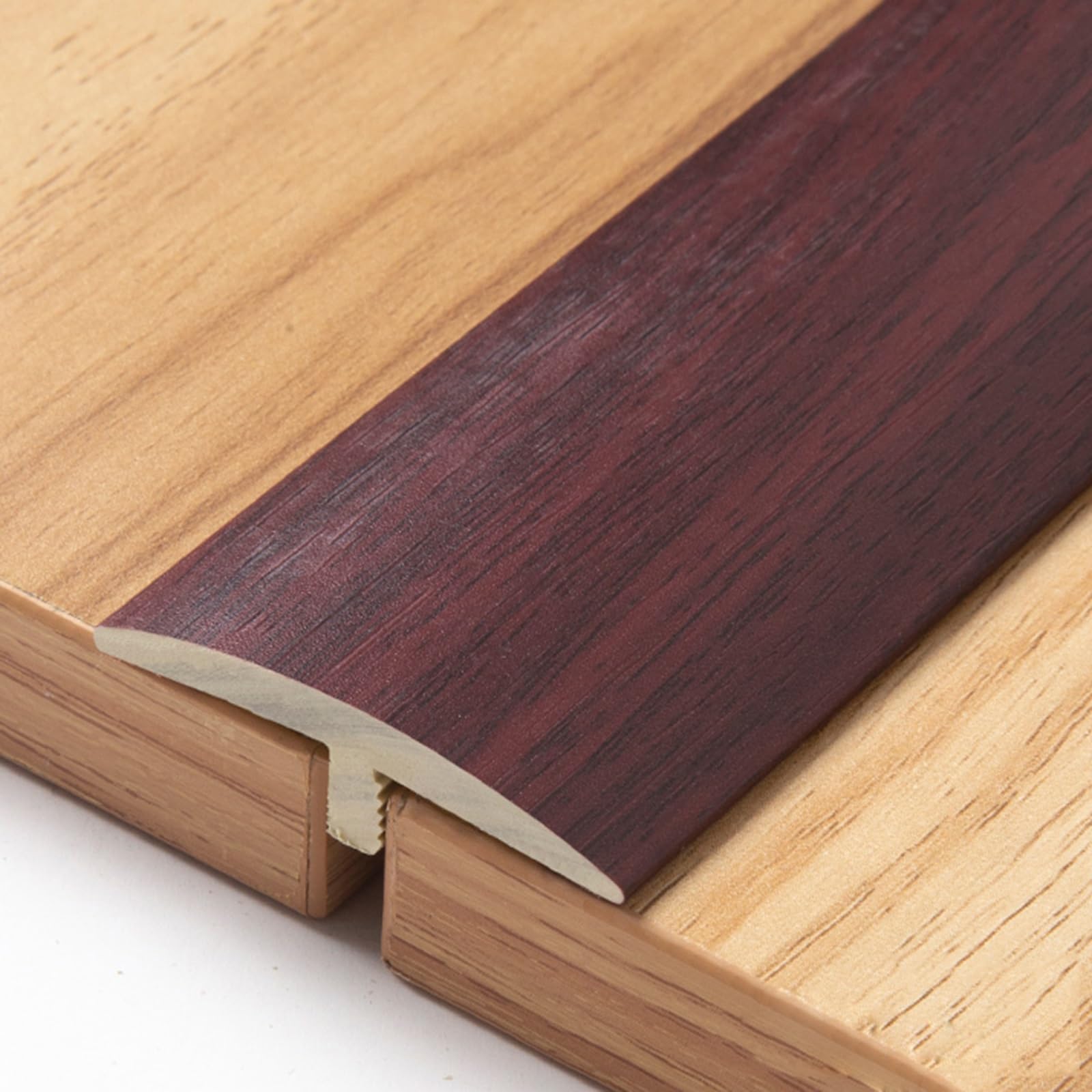 Listwa przejściowa do podłóg, Samoprzylepna listwa progowa T podłogowa przejściowa wielokolorowa 90x4x1,4cm(Dark Red)