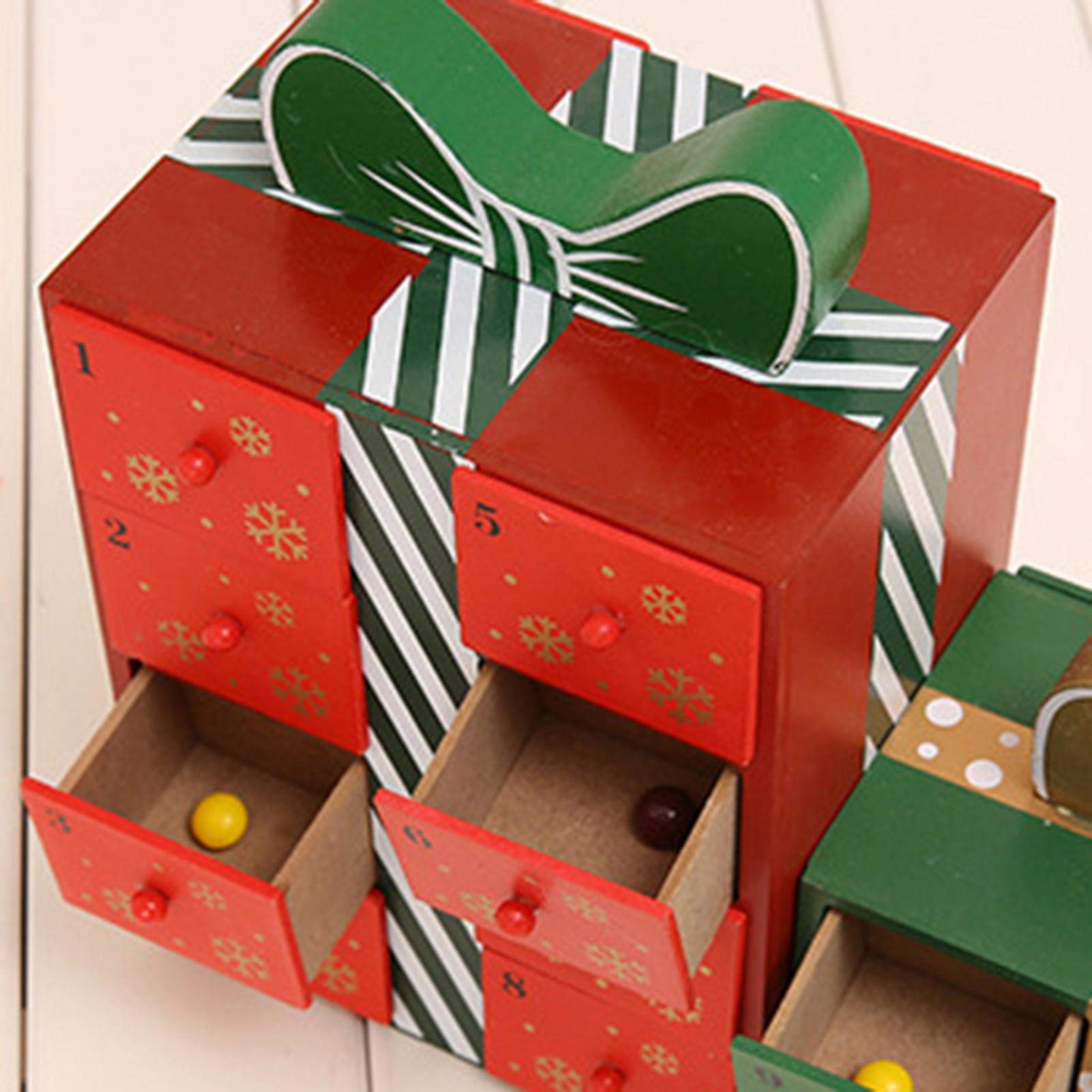❤️未使用品❤️木製　アドベントカレンダー　ボックス アウトレット】 アドベントカレンダー 木製 クリスマス ホワイト