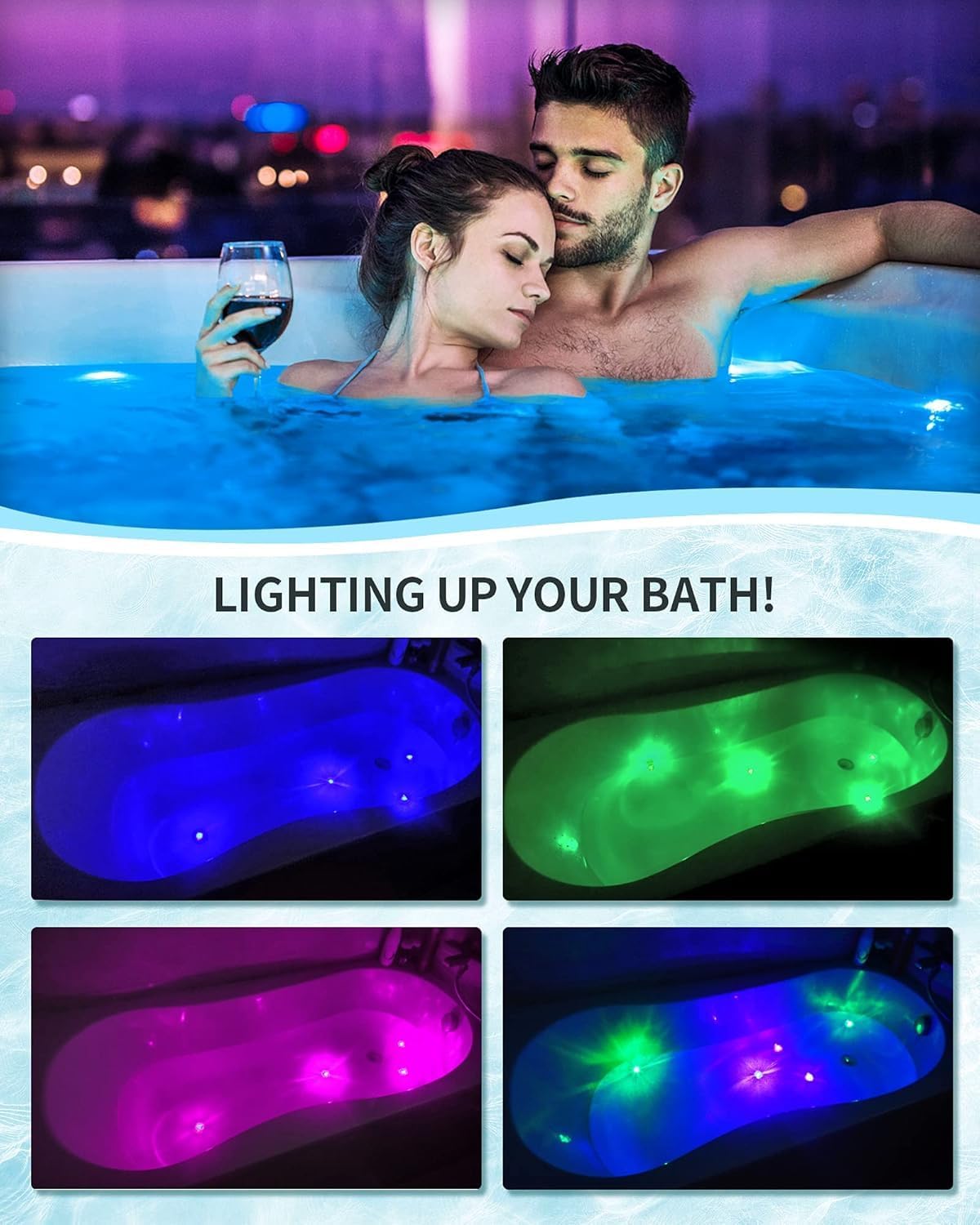 Light Up Bath Bombs with Surprise Inside, 4.23 oz XL Natural Gift Set 6 with Essential Oils, Magnesium Large Bath Bombs for Women Relaxing Spa Skin Moisturize Gifts for Women - Image 3