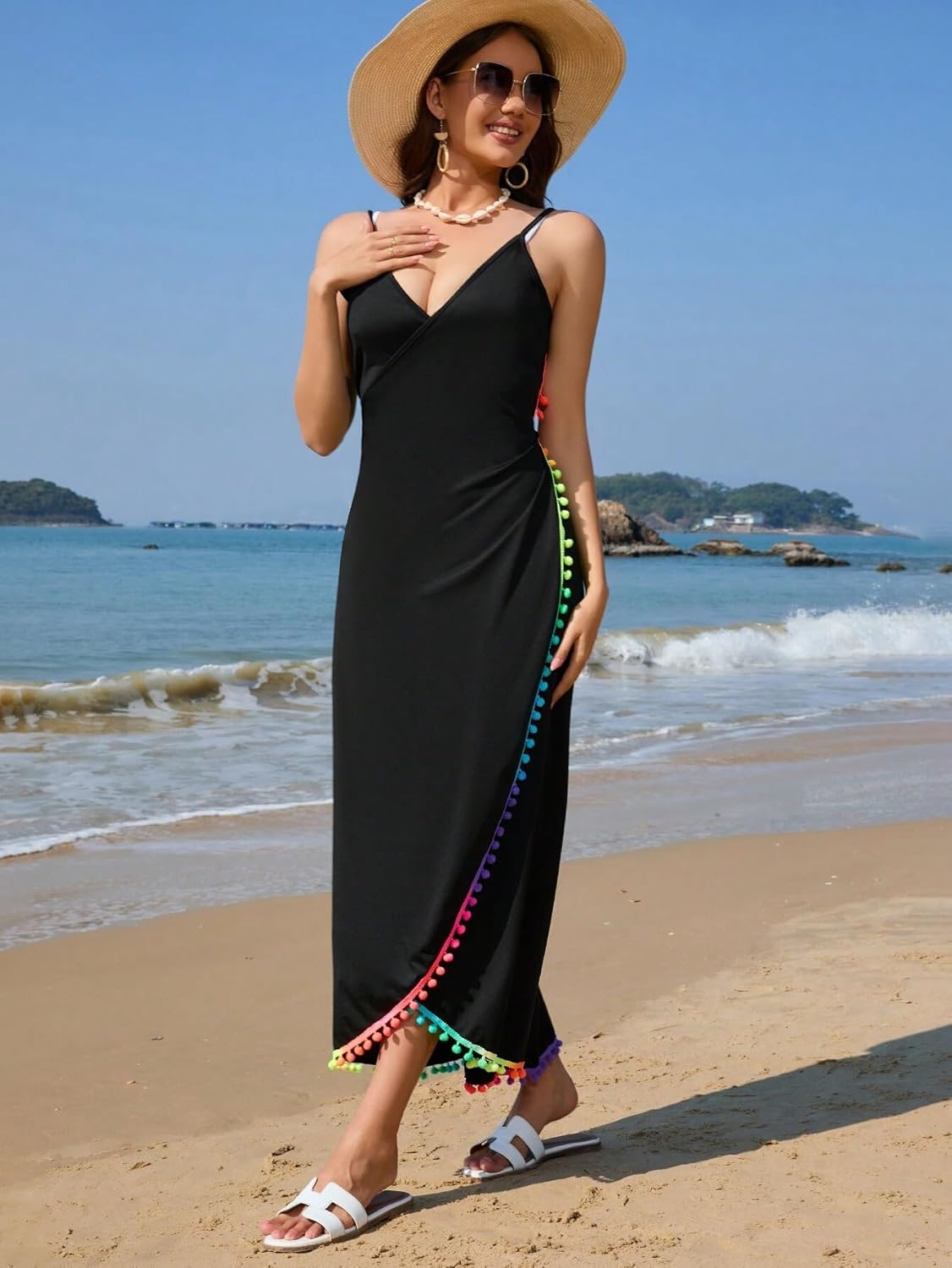 swimsuit coverup for women Beachwear Smock Cover-Up, Pattern Summer